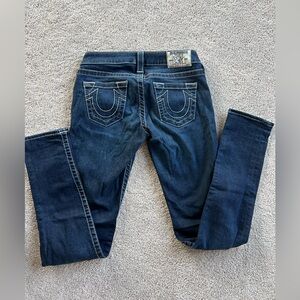 True Religion Women's Dark Blue Skinny Jeans